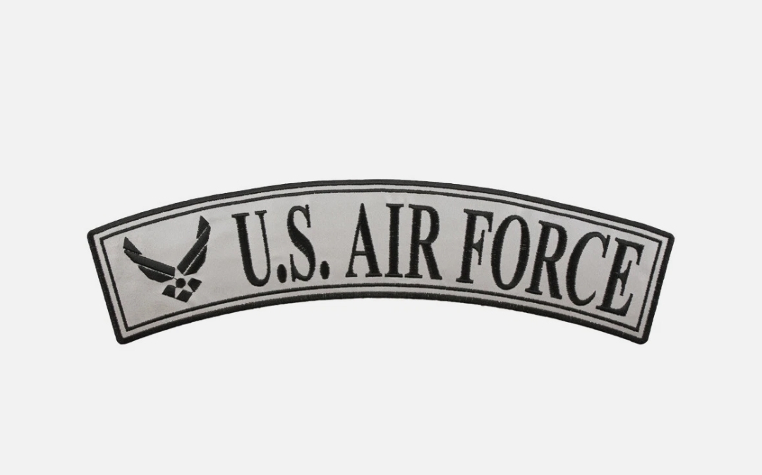 Grey and black arched rocker tab reference