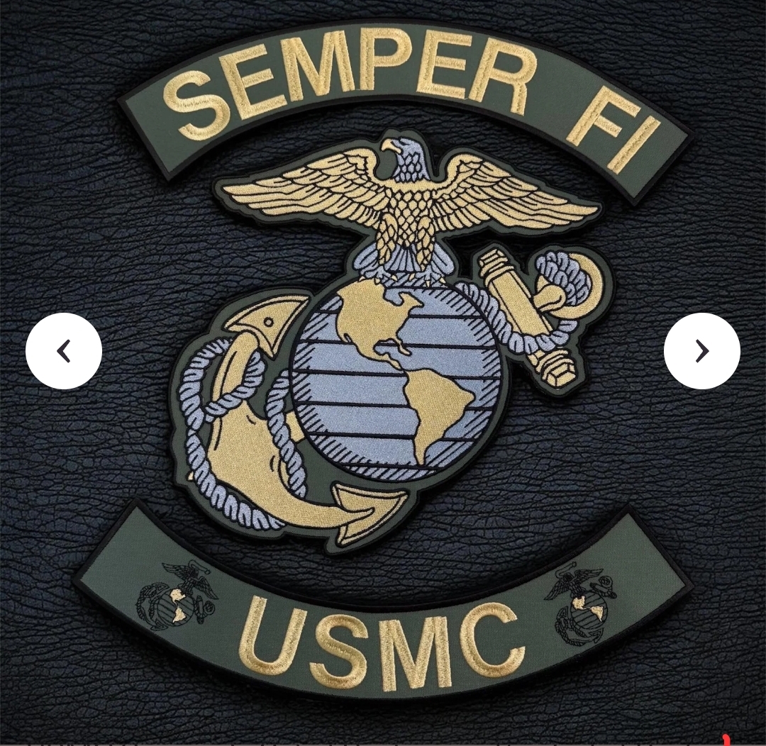Reference set of top and bottom rocker tabs with a central emblem